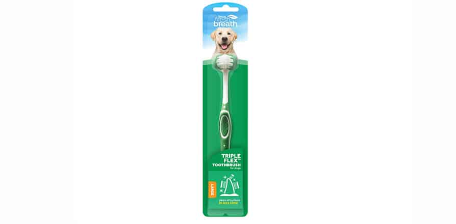 TropiClean Triple Flex Toothbrush For Dogs